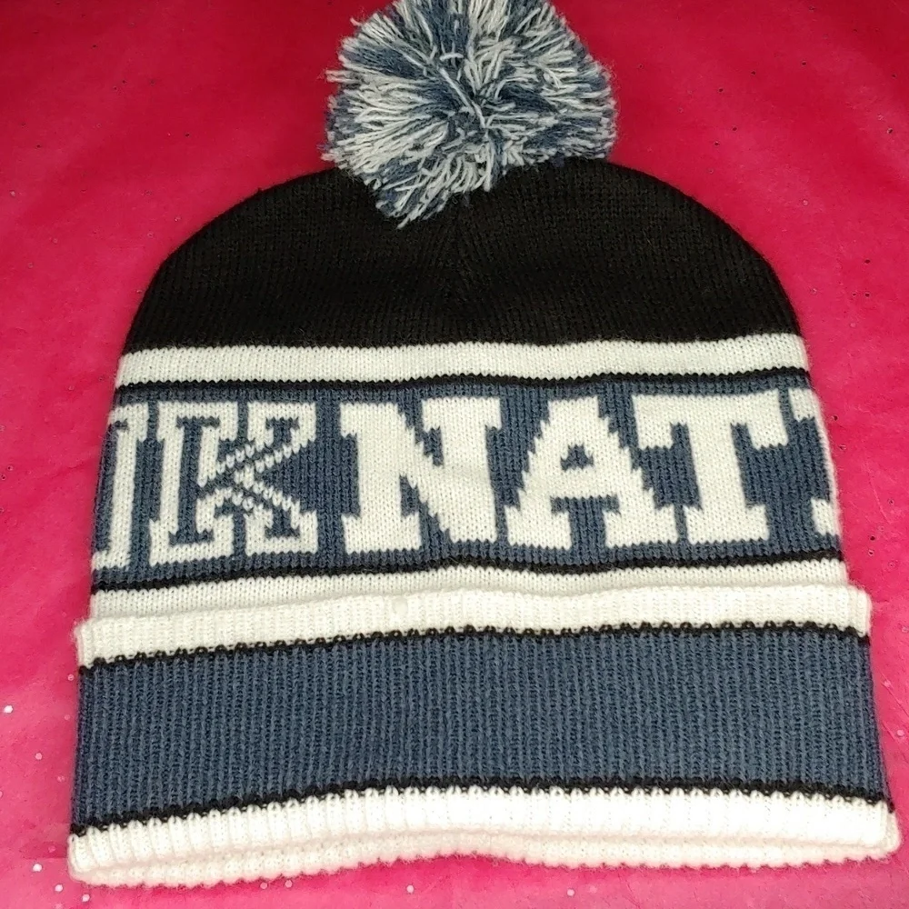 Victoria Secret Pink Nation Beanie VS Pom Pom Beanie VS Hat  VS Beanie NEW